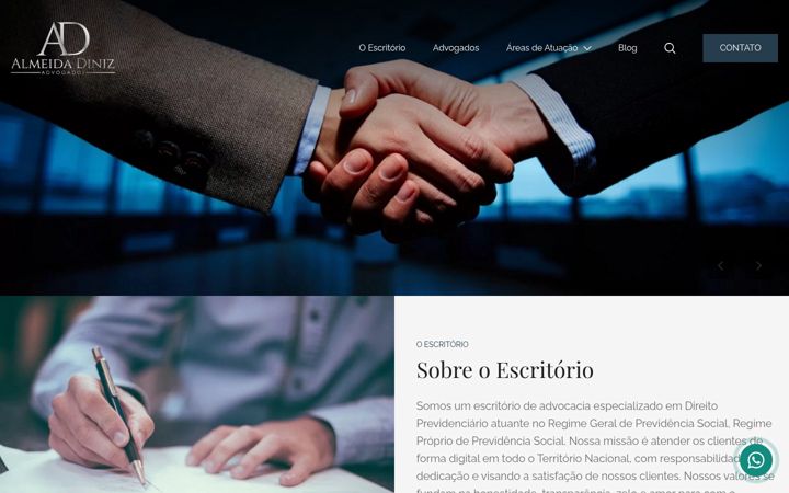 Screenshot di almeidadiniz.com.br