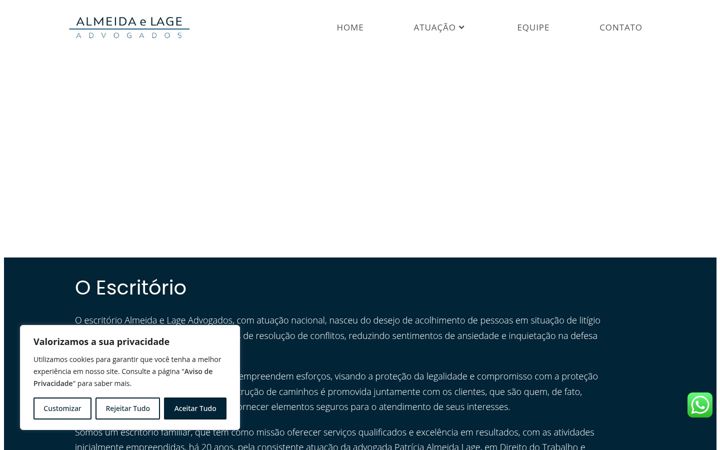 Screenshot of almeidaelage.adv.br