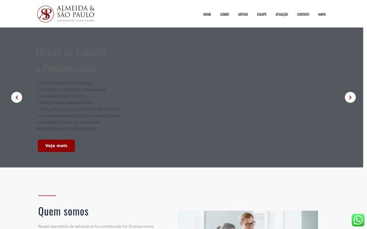 Screenshot di almeidaesaopaulo.adv.br