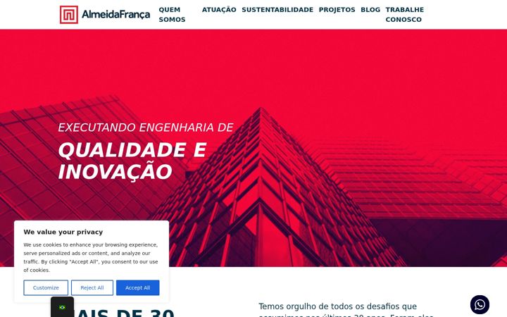 Screenshot of almeidafranca.com.br