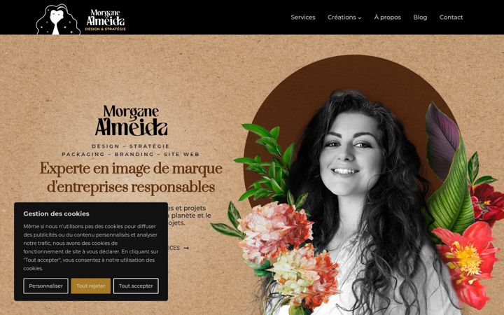Screenshot of almeidamorgane.fr