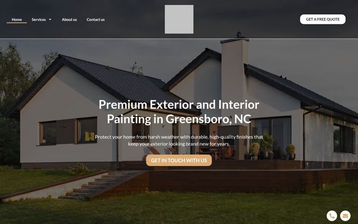Kuvakaappaus sivustosta almeidapaintingllc.com