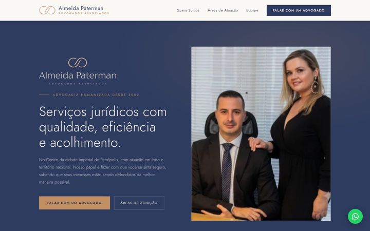 Screenshot of almeidapaterman.com.br