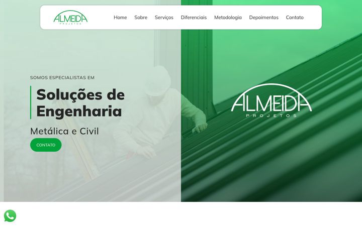 Screenshot of almeidaprojetos.eng.br