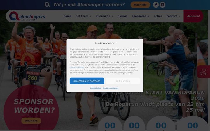 Screenshot of almeloopers.nl