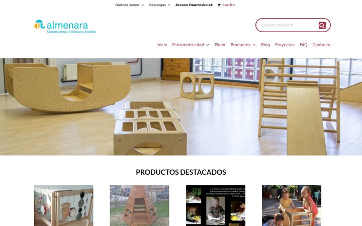 Screenshot of almenara-equipamientos.com
