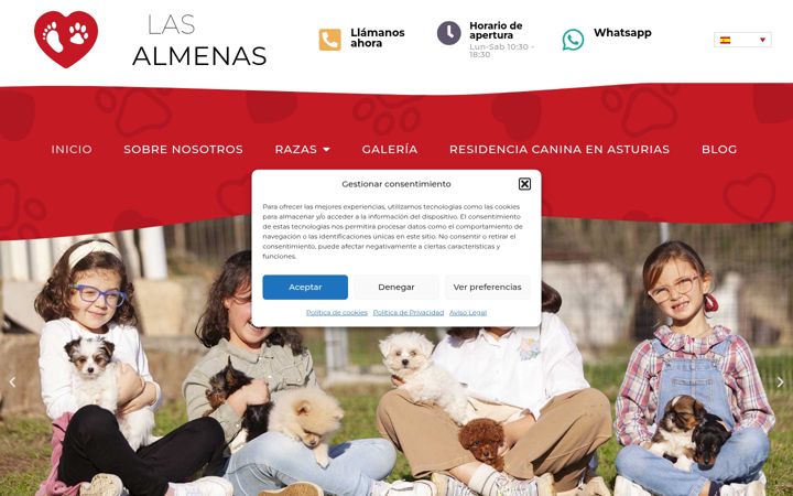 Screenshot of almenas.es