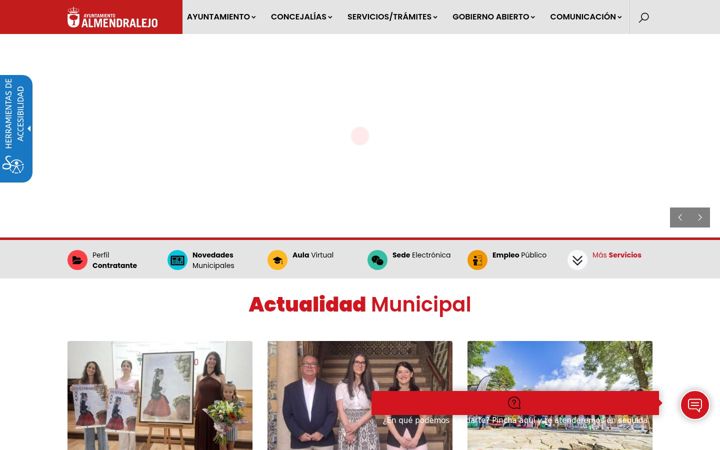 Screenshot van almendralejo.es