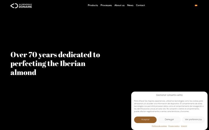 Screenshot of almendrasdonaire.com