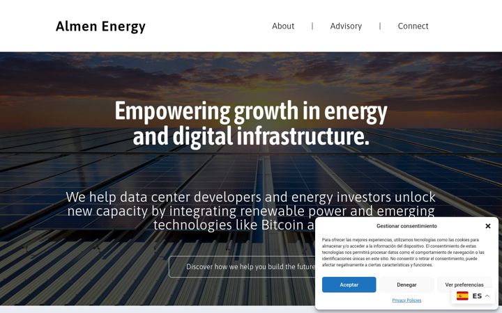 Screenshot of almenenergy.com