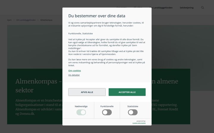 Screenshot of almenkompas.dk
