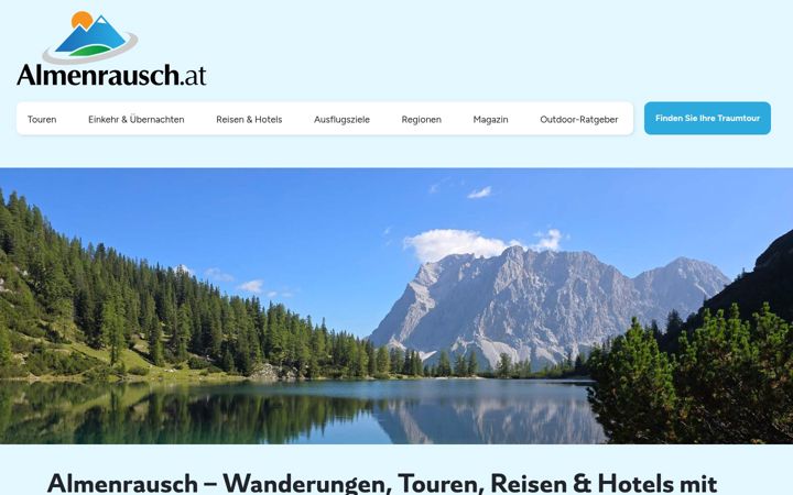 Screenshot of almenrausch.at
