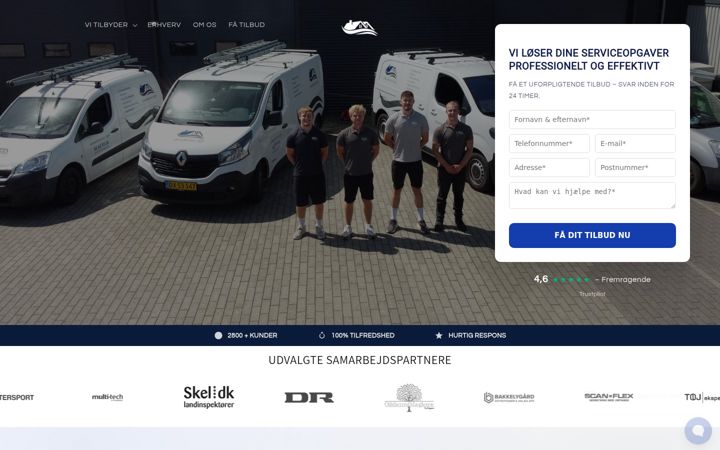Zrzut ekranu almenservice.dk