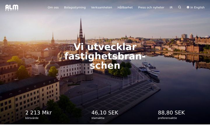Screenshot of almequity.se