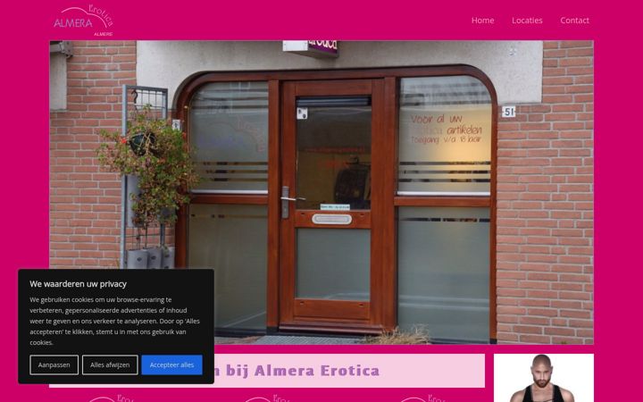 Screenshot of almera-erotica.nl