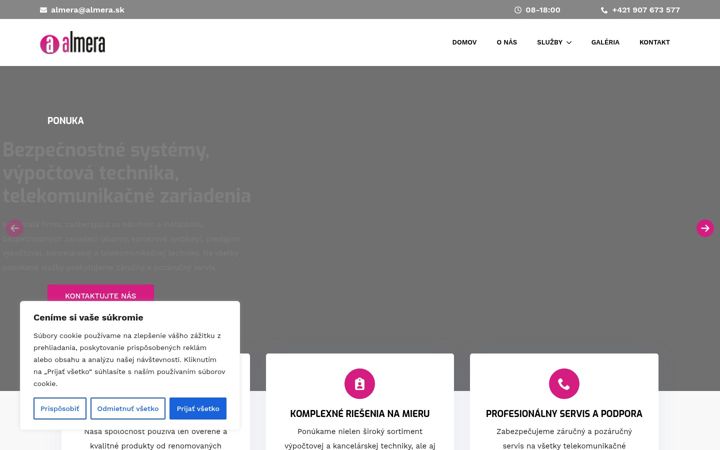 Screenshot of almera.sk