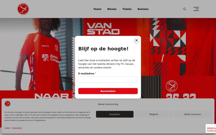 Screenshot of almerecity.nl
