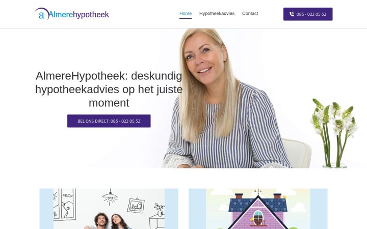 Screenshot of almerehypotheek.nl