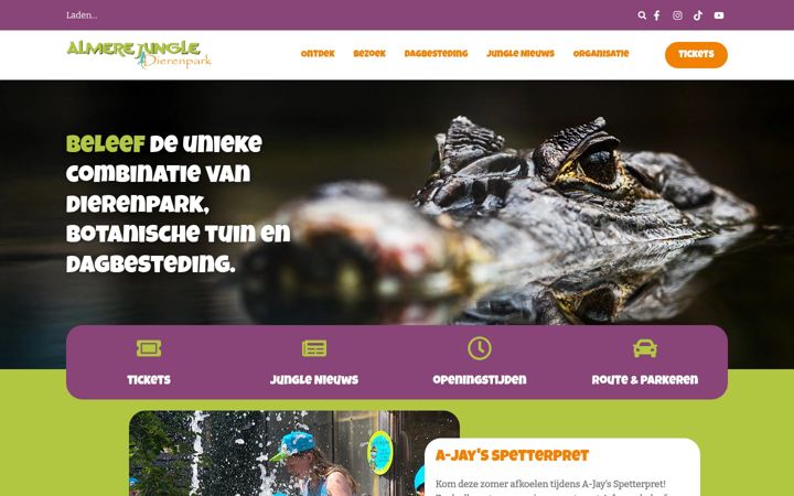 Screenshot of almerejungle.nl