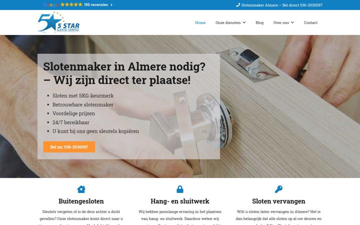 Screenshot of almereslotenmakers.nl