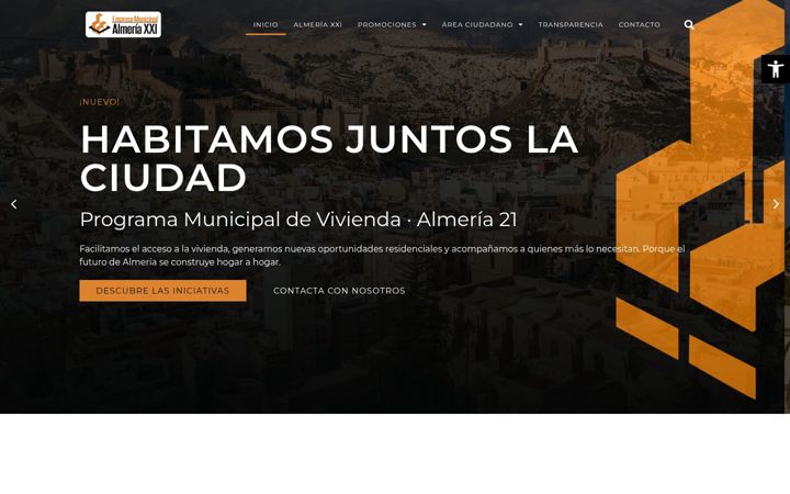 Skärmbild av almeria21.com
