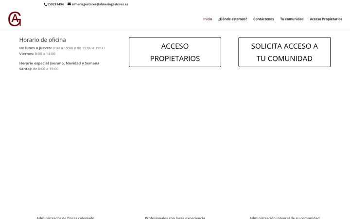 Screenshot of almeriagestores.es