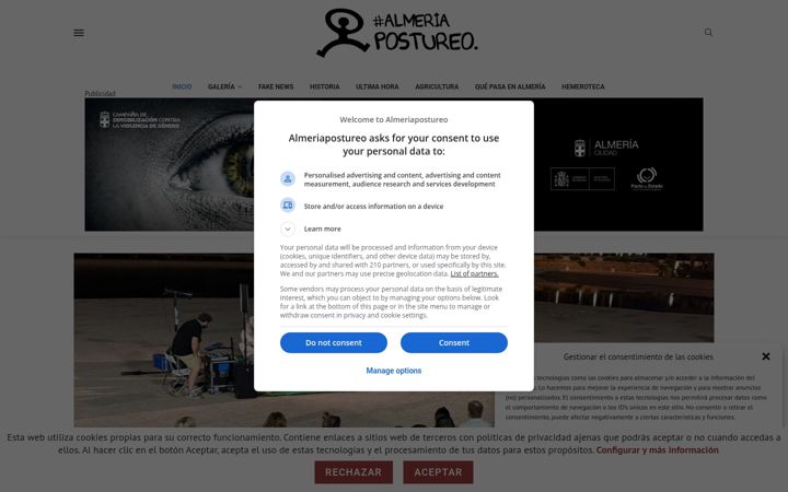 Screenshot of almeriapostureo.net