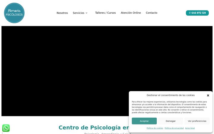 Screenshot of almeriapsicologos.com