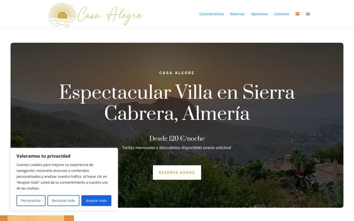 Screenshot of almeriavilla.com