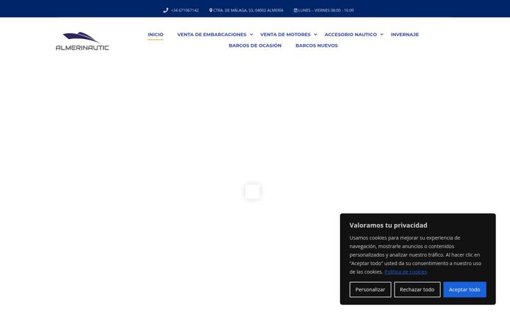 Skärmbild av almerinautic.com