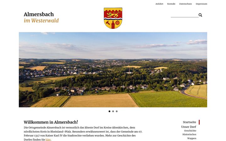 Screenshot of almersbach.de