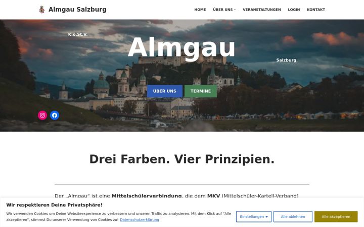 Skärmbild av almgau.at