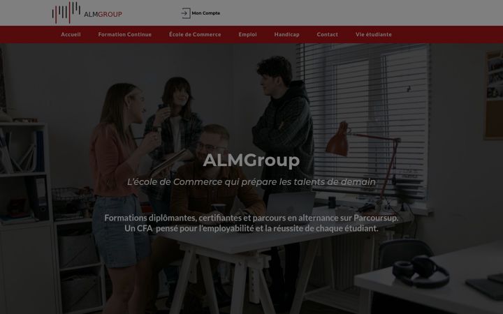 Screenshot of almgroup.fr