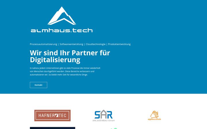 Screenshot of almhaus.tech