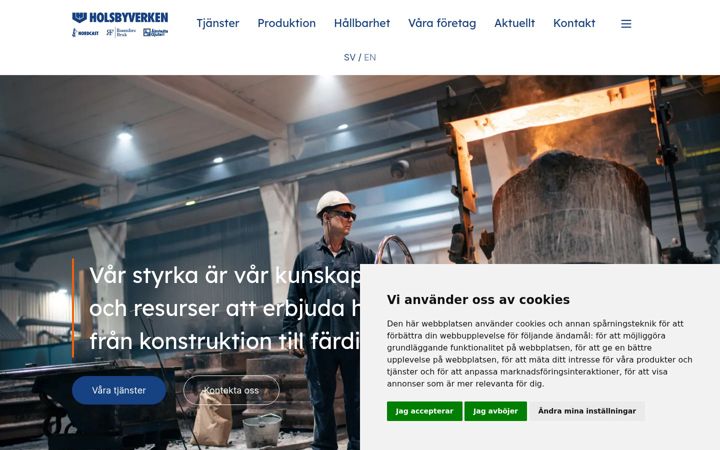 Screenshot of almhultsgjuteri.se