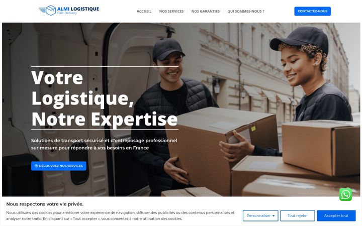 Screenshot of almi-logistique.com