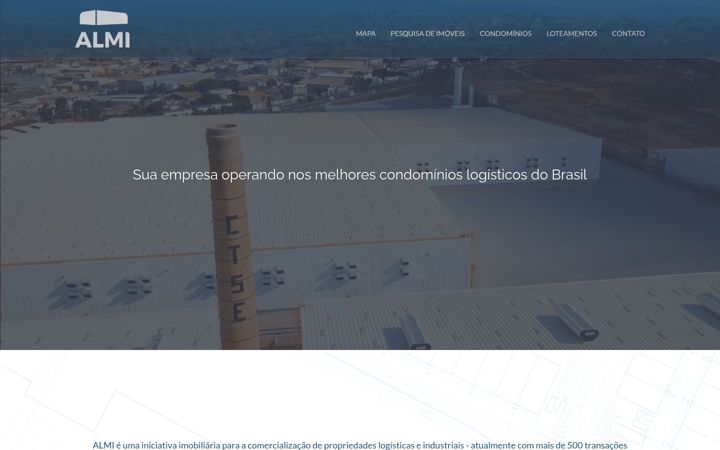 Screenshot of almi.com.br