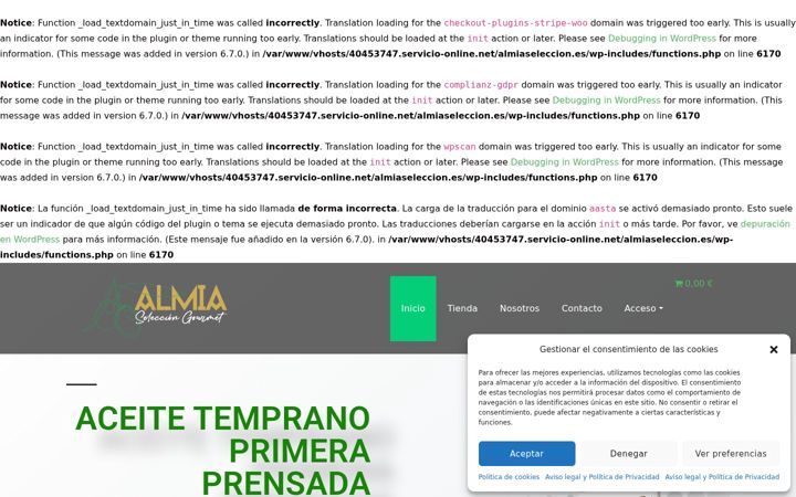 Screenshot of almiaseleccion.es