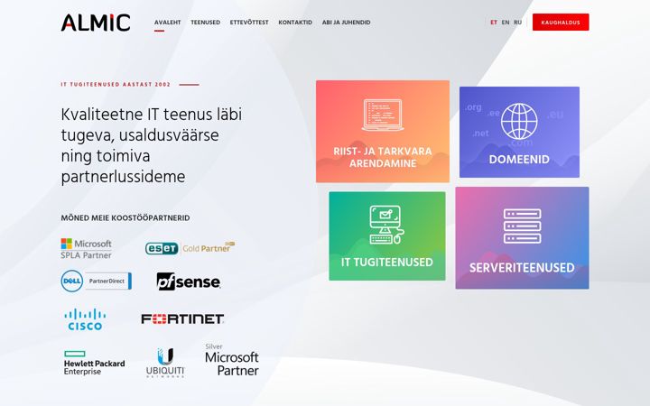 Screenshot of almic.ee