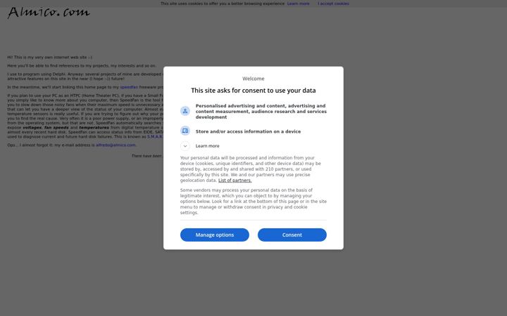 Screenshot of almico.com