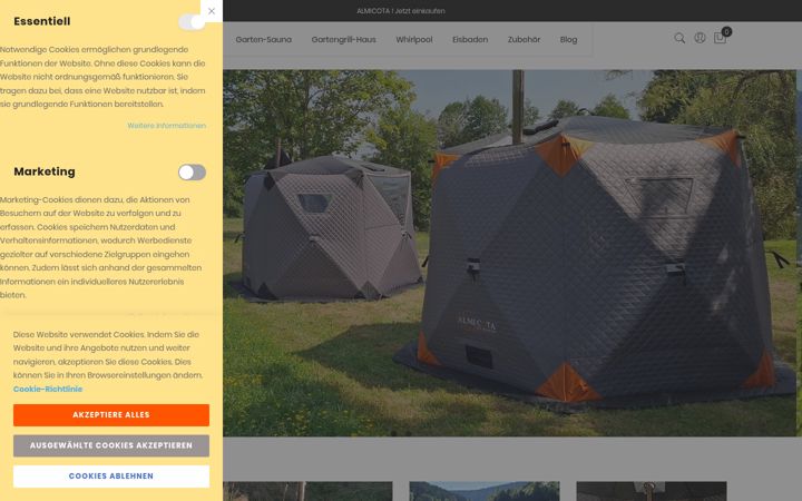 Screenshot of almicota.de