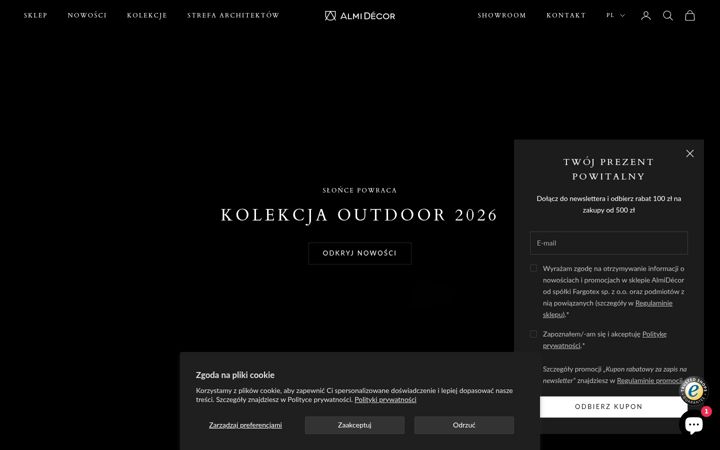 Zrzut ekranu almidecor.com