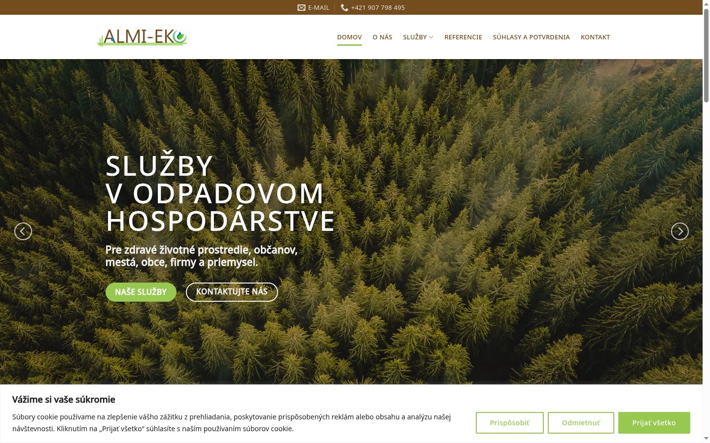 Sutikimo reklamjuostės, rodytos prieš bet kokią sąveiką, ekrano kopija