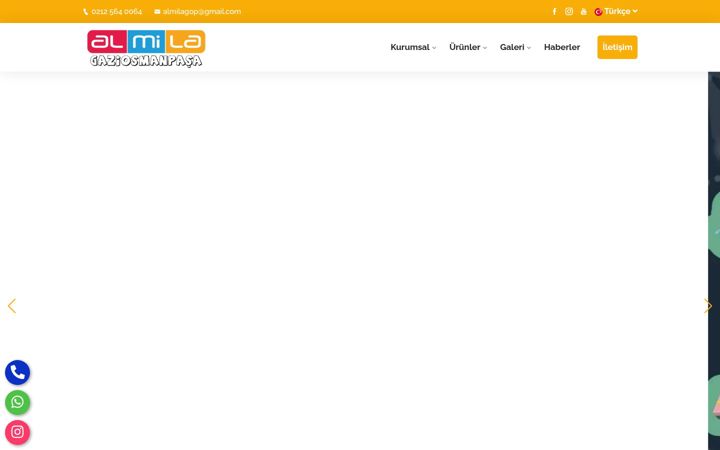 Screenshot of almilagaziosmanpasa.com
