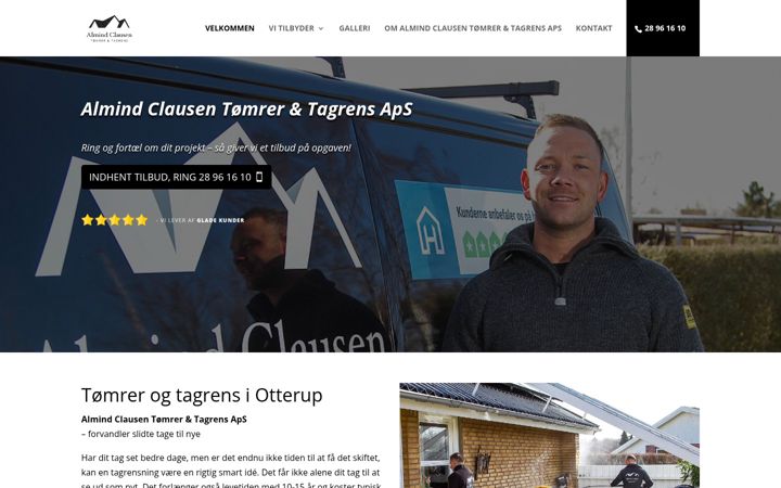 Screenshot of almind-clausen.dk