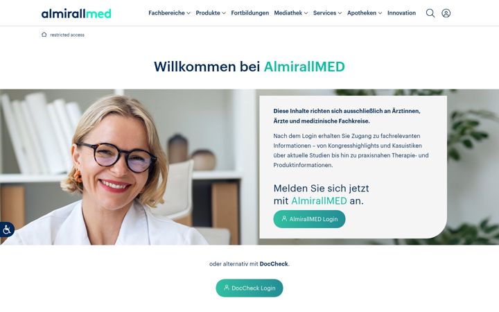 Skærmbillede af almirall-neurologie.ms