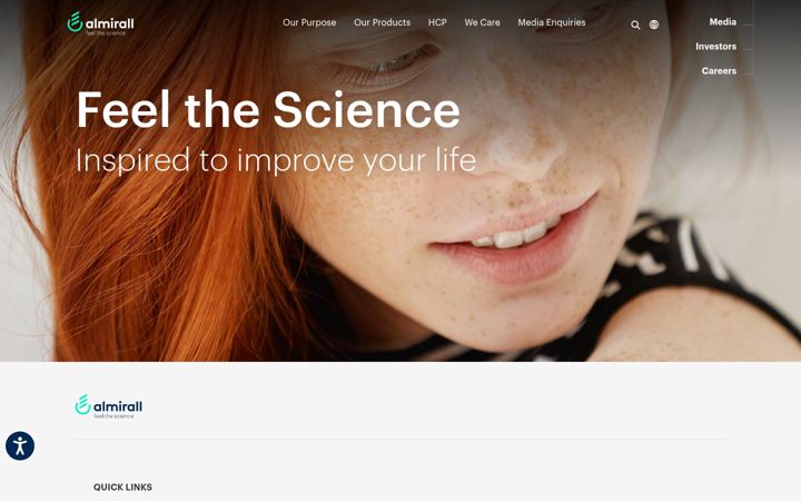 Screenshot of almirall.co.uk