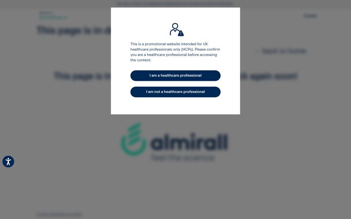 Screenshot of almirallmed.co.uk