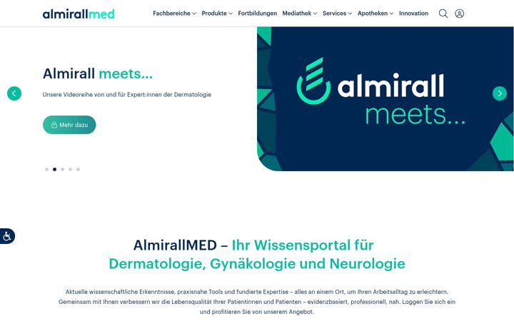 Screenshot of almirallmed.de