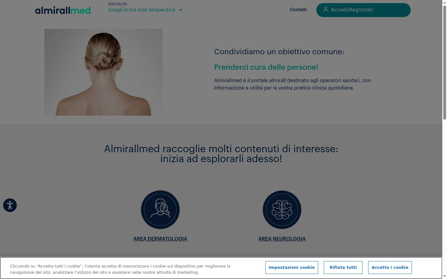 Skjermbilde av samtykkebanneret slik det vises før noen interaksjon